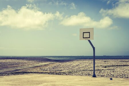 Beach court coastline