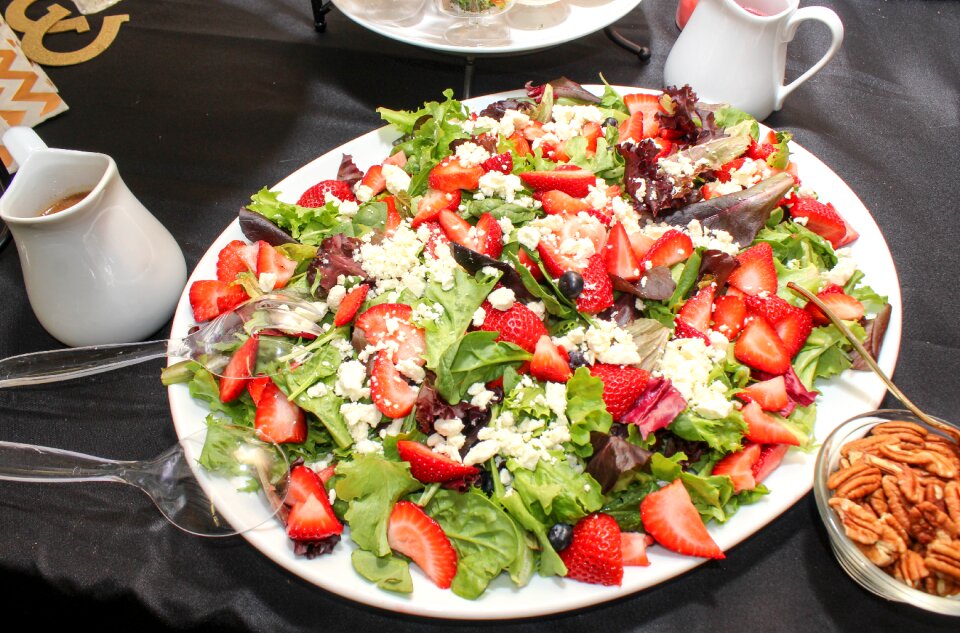 Strawberry cheese lettuce