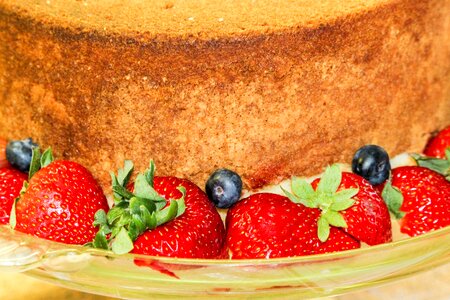 Blueberry orange cake orange strawberry