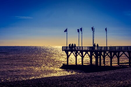 Sea water landscape photo