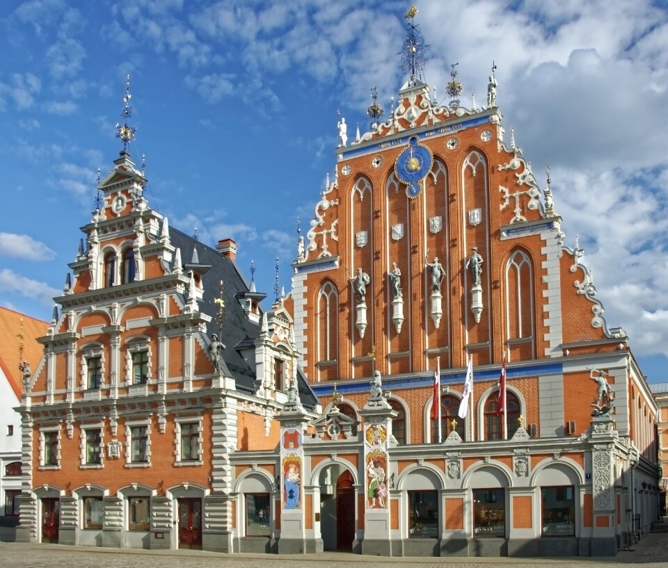 Historic center architecture facades