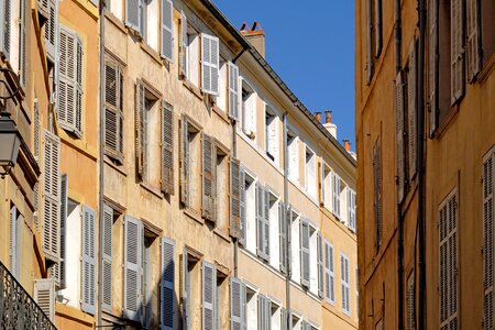 Facade window colorful photo