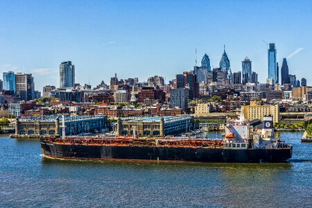 Harbor cityscape ship photo