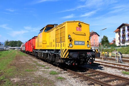 Train railway diesel locomotive photo