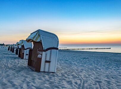 Waters beach abendstimmung photo