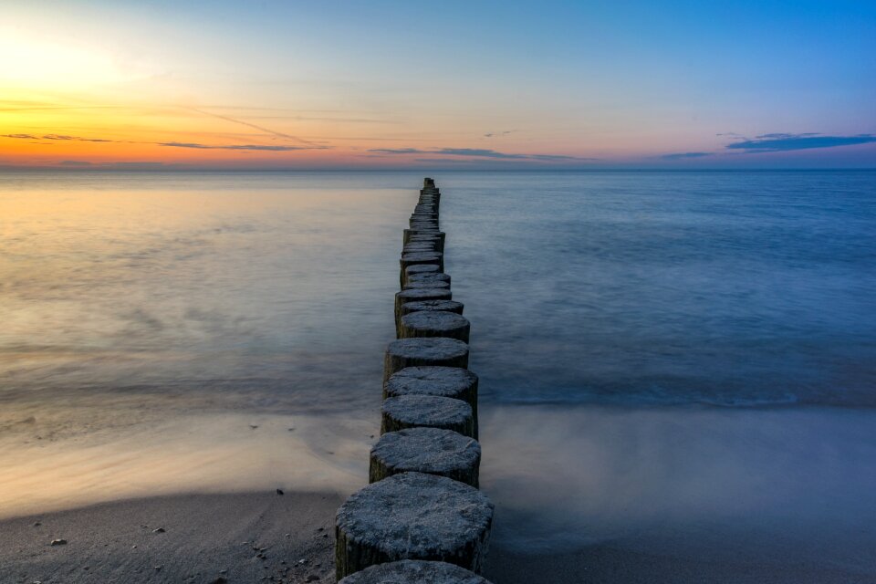 Waters beach abendstimmung photo