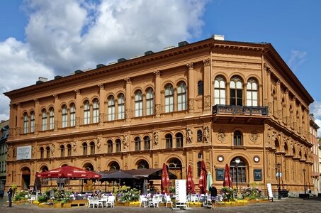 Historic center house facade architecture