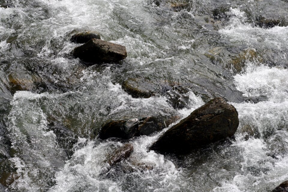 Mountain river stones nature