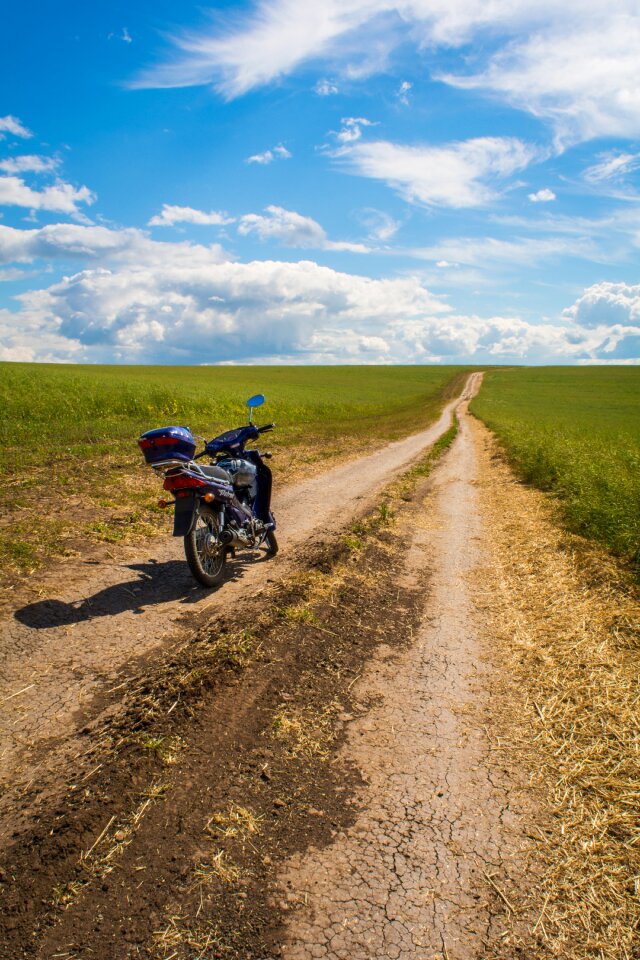 Motorcycle travel road