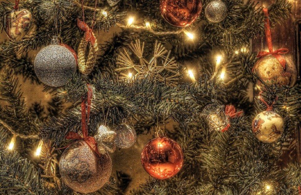 Decoration christmas tree christmas greeting