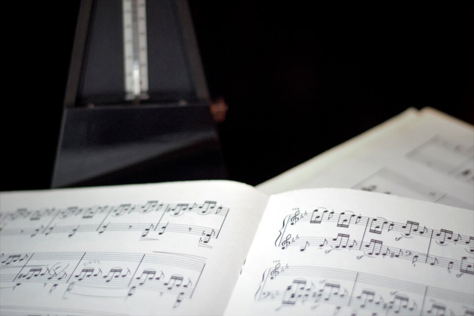 Sheet music note music