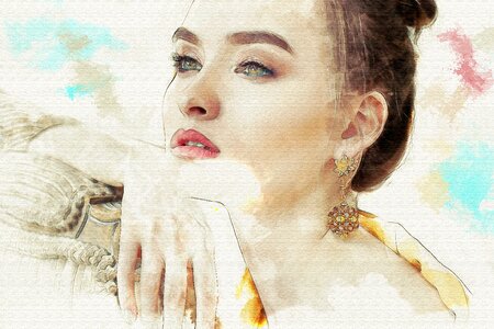 Young beauty model