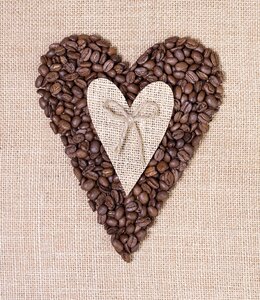 Heart caffeine brown heart