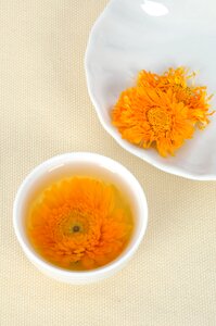 Drinks tea drink calendula photo