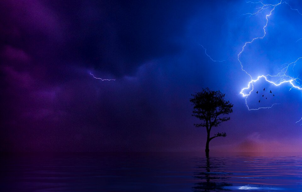 Ocean lake water