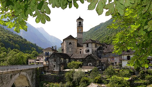 Historic center stone houses historically photo