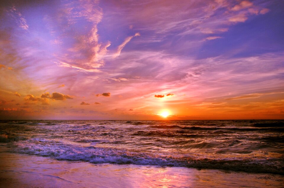 Sea water beach