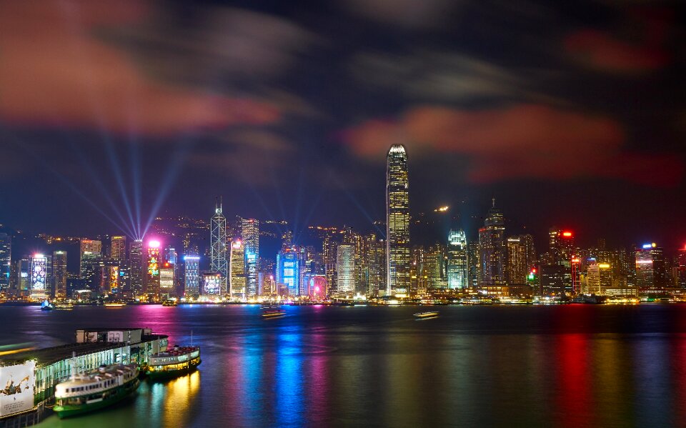 City architecture lights