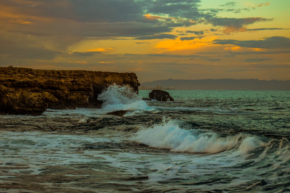 Sea shore landscape