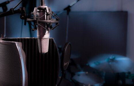 Singing studio recording music photo