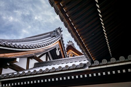 Wood bamboo temple