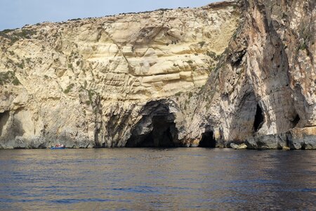 Cliffs mediterranean sea photo