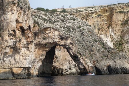 Cliffs mediterranean sea photo