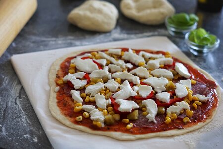 Kitchen pizza italy photo