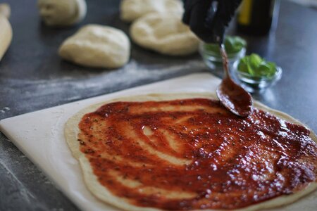 Kitchen pizza italy photo