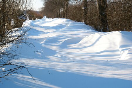 Wintry cold snow