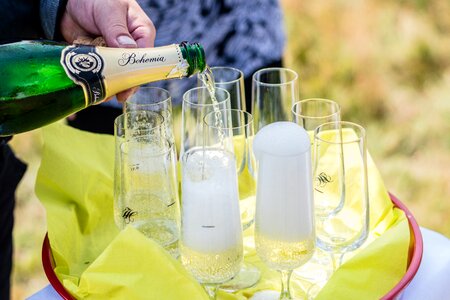 Champagne festive celebration