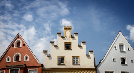 Crow stepped gable window sky