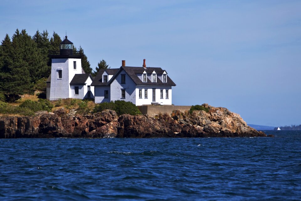Lighthouse coast ocean