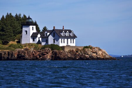 Lighthouse coast ocean