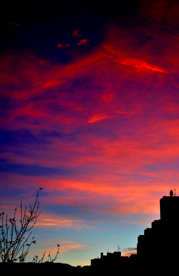 Daybreak sky stormy sky