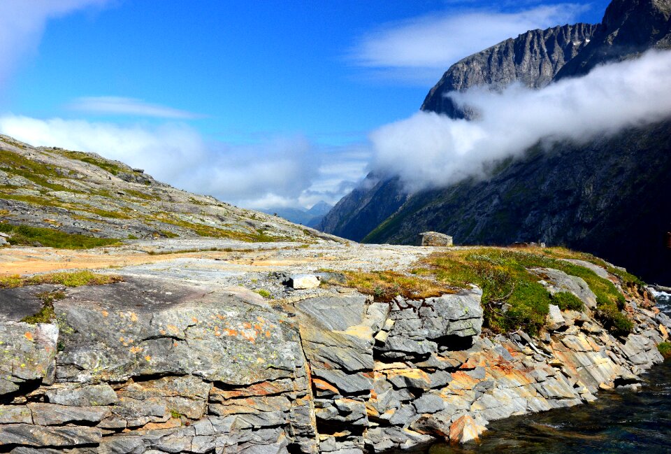 Rock clouds nature