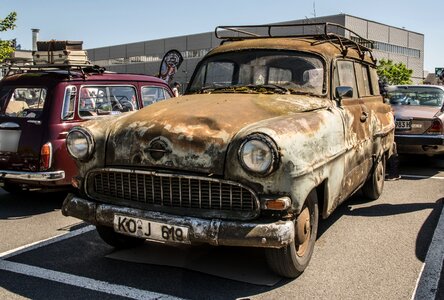 Vehicles classic rusted
