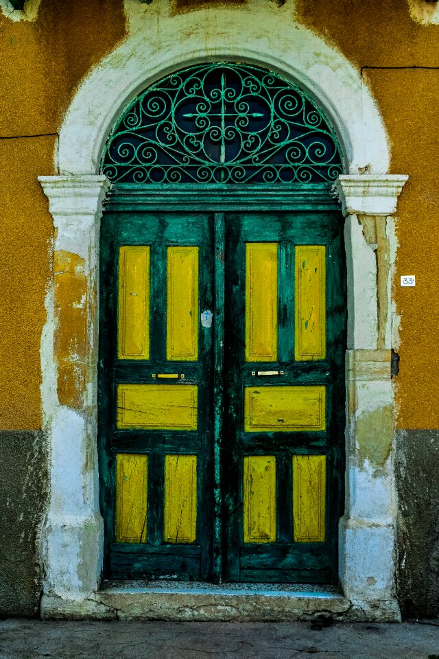 Doorway entrance facade