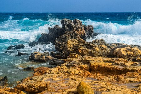 Landscape waves wind photo