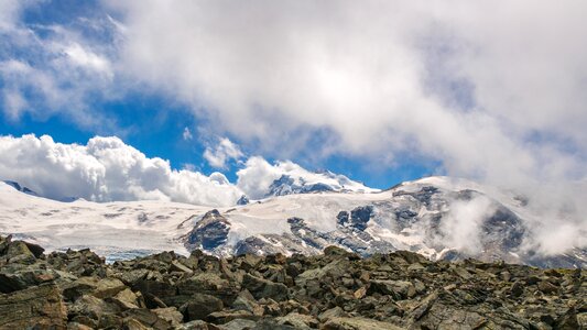Glacier clouds sky