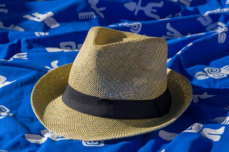 Straw hat sun summer