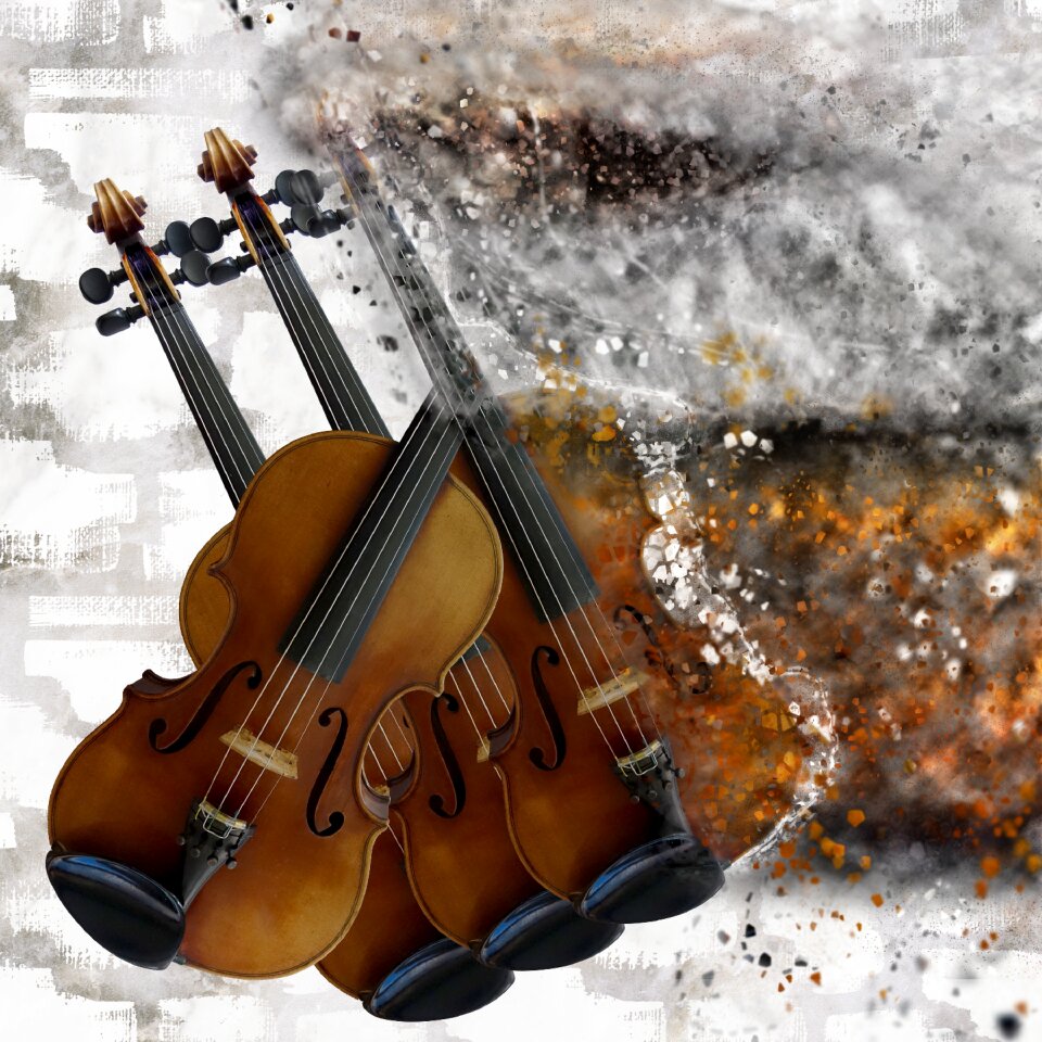 Artistic digital art splatter