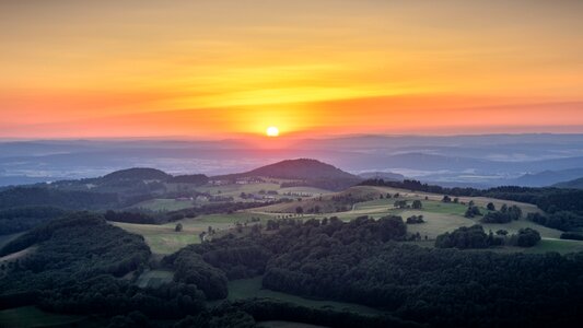 Nature rhön dusk photo