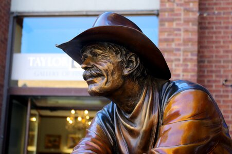 Cowboy figure face