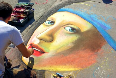 Street art drawing