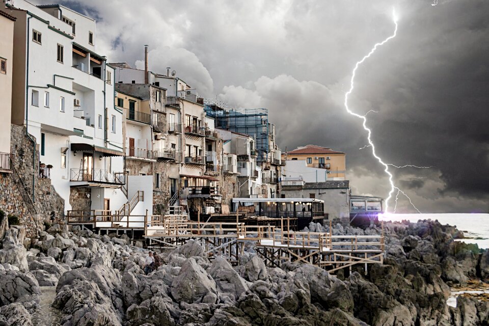 Landscape storm weather