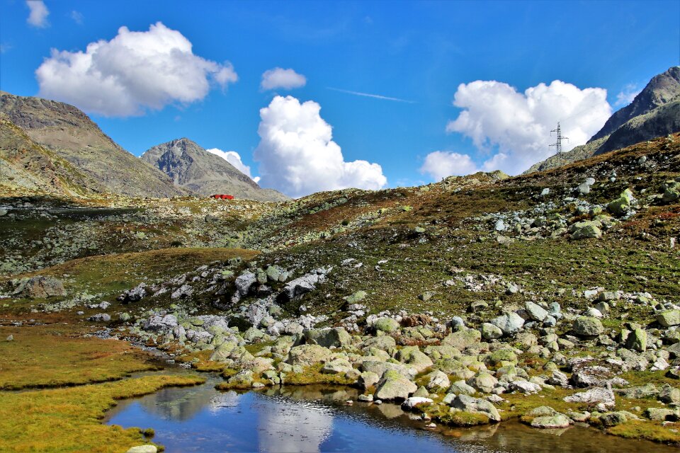 High mountains julierpass