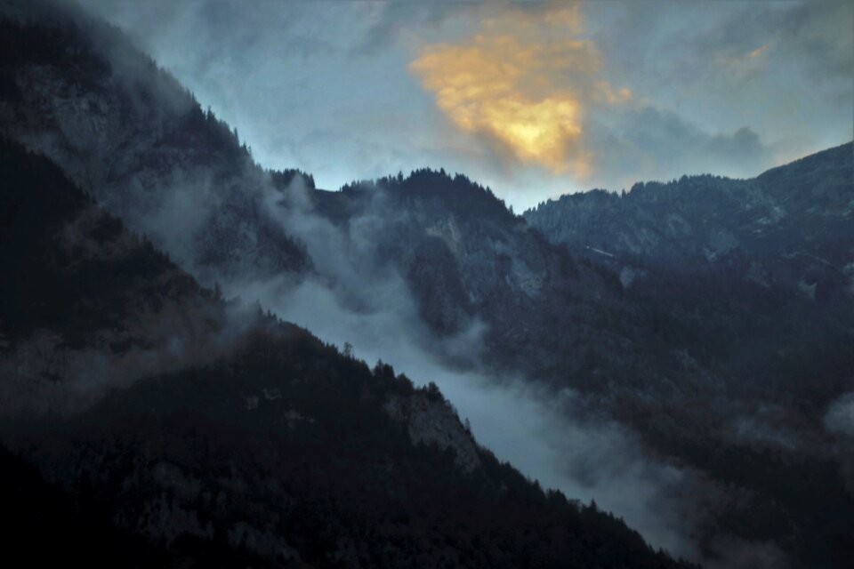 View high the alps