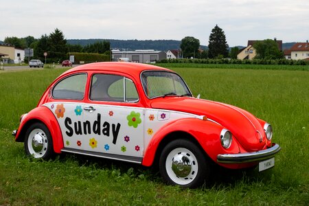 Oldtimer vw beetle auto