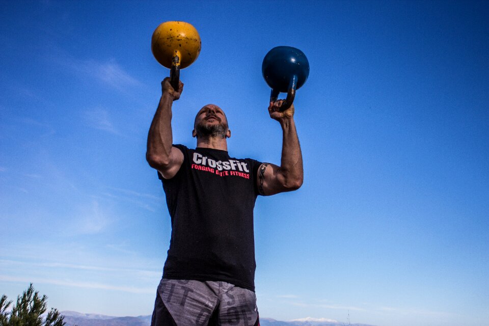 Cavemantraining kettlebell man kettle bell